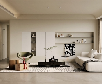 Wabi-sabi Style A Living Room-ID:432641981