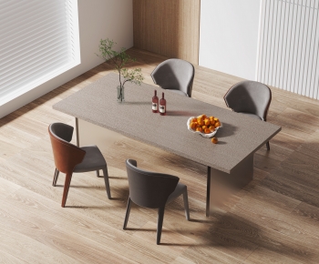 Modern Dining Table And Chairs-ID:882158994