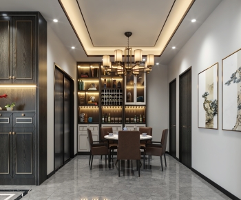 New Chinese Style Dining Room-ID:816040044