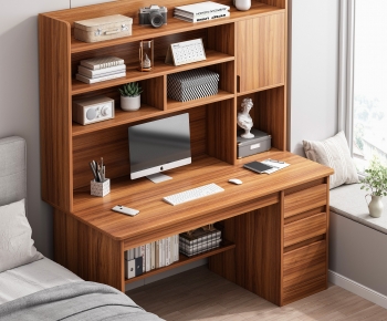 Nordic Style Computer Desk And Chair-ID:472459088