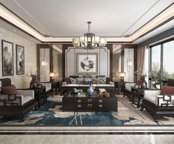 Chinese Style A Living Room-ID:802660067