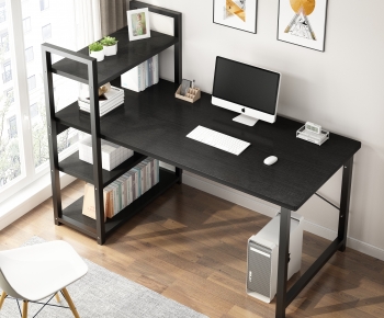 Nordic Style Computer Desk And Chair-ID:427489041