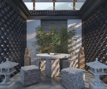 New Chinese Style Courtyard/landscape-ID:412580018