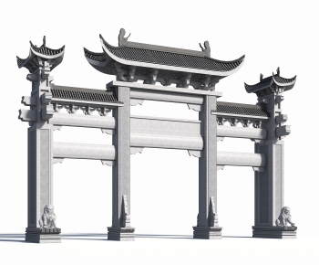 New Chinese Style Ancient Architectural Buildings-ID:180749897