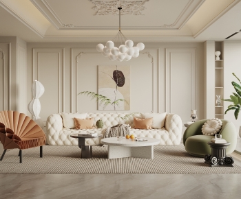 French Style A Living Room-ID:843949082