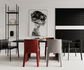 Modern Dining Table And Chairs-ID:881176957