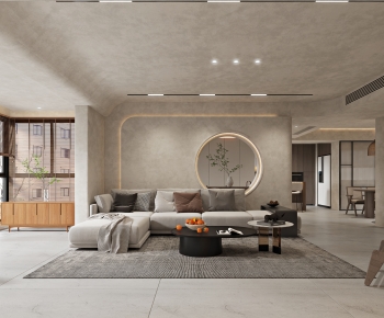 Wabi-sabi Style A Living Room-ID:513688097