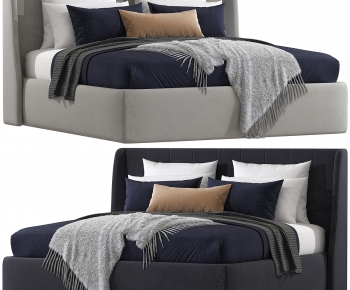 Modern Double Bed-ID:681650656