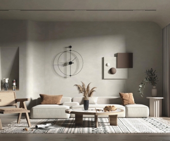 Wabi-sabi Style A Living Room-ID:510823015