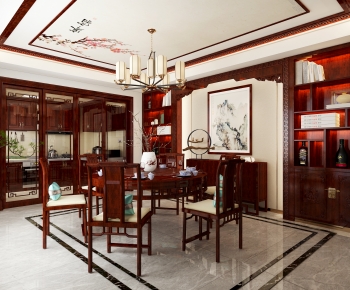 Chinese Style Dining Room-ID:707856895