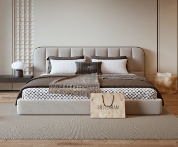 Modern Double Bed-ID:711862098