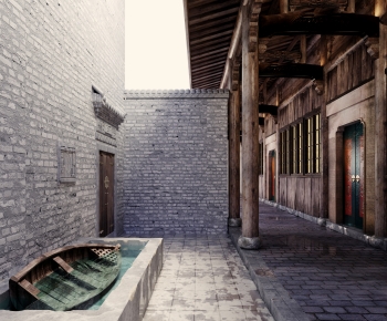 Chinese Style Courtyard/landscape-ID:125374087