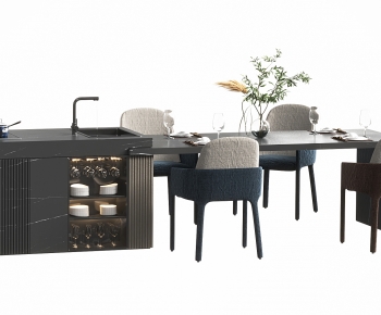 Modern Dining Table And Chairs-ID:410981237