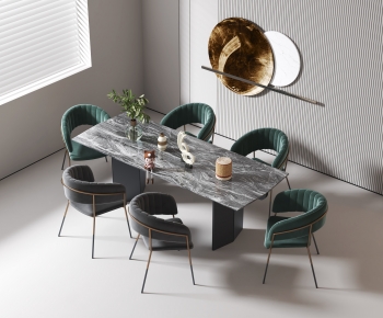 Modern Dining Table And Chairs-ID:320786958