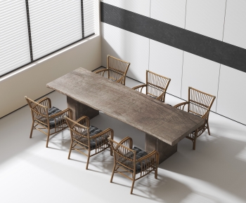 Modern Dining Table And Chairs-ID:409465077