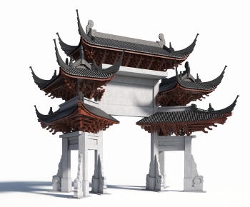 Chinese Style New Chinese Style Building Component-ID:208120119