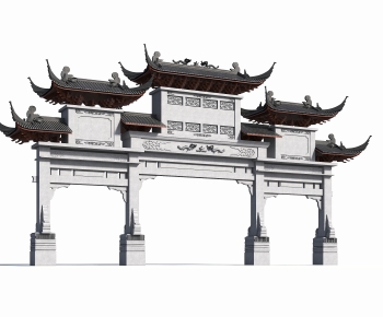Chinese Style New Chinese Style Building Component-ID:882721909