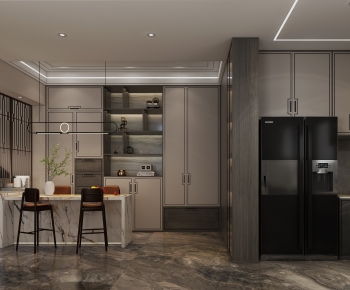 New Chinese Style Open Kitchen-ID:594661003