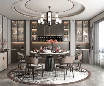 New Chinese Style Dining Room-ID:871932982