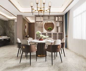 New Chinese Style Dining Room-ID:139956951