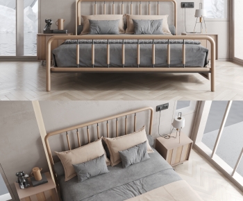 Modern Double Bed-ID:511001117