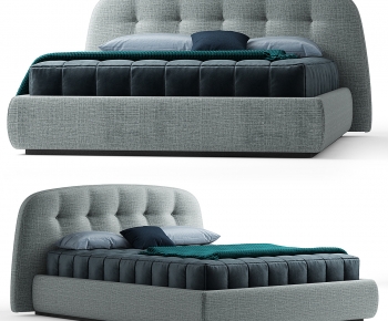 Modern Double Bed-ID:356904036
