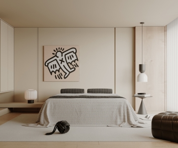 Wabi-sabi Style Bedroom-ID:551030694