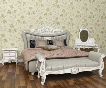 European Style Double Bed-ID:793458942