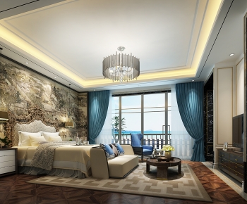 New Chinese Style Bedroom-ID:282248976