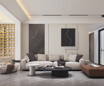 Modern A Living Room-ID:501487025