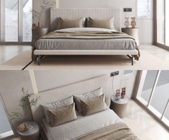 Modern Double Bed-ID:286067017