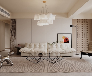Modern Wabi-sabi Style A Living Room-ID:803396942