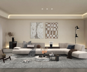 Wabi-sabi Style A Living Room-ID:198618893