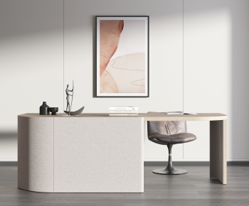 Modern Computer Desk And Chair-ID:926266917