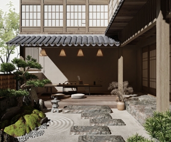 Japanese Style Courtyard/landscape-ID:393105984