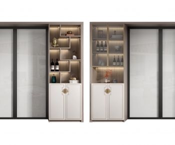 New Chinese Style Wine Cabinet-ID:120912087
