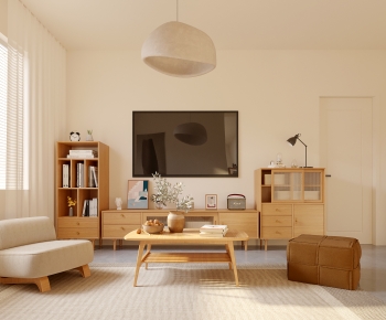 Wabi-sabi Style A Living Room-ID:497602946