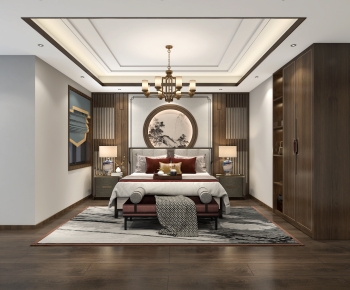 New Chinese Style Bedroom-ID:119180762