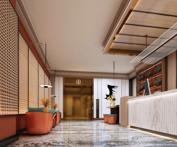 New Chinese Style Lobby Hall-ID:579967029