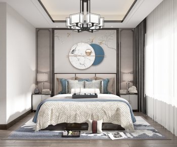 New Chinese Style Bedroom-ID:592485908