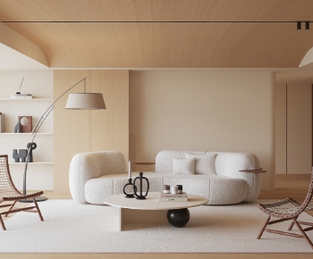 Wabi-sabi Style A Living Room-ID:781219042