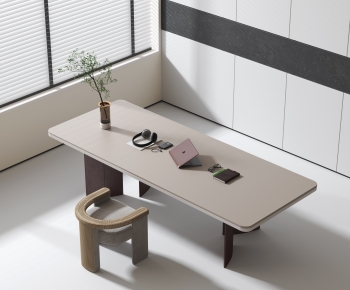 Modern Computer Desk And Chair-ID:648418902