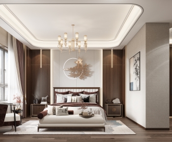 New Chinese Style Bedroom-ID:786759978