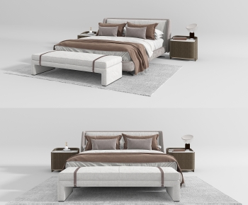 Modern Double Bed-ID:189007049