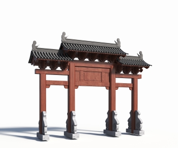 Chinese Style Ancient Architectural Buildings-ID:388827095