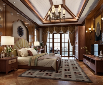 Southeast Asian Style Bedroom-ID:946600499
