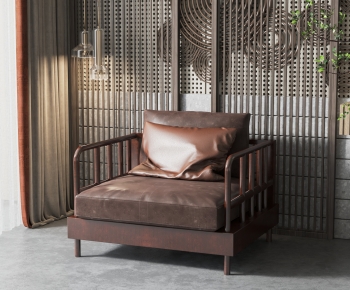 New Chinese Style Single Sofa-ID:782918997