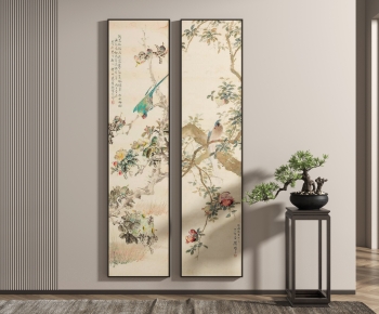 新中式花鸟装饰画-ID:521209004
