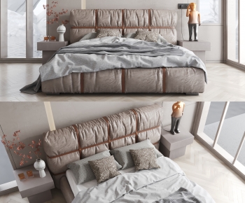 Modern Double Bed-ID:533910992
