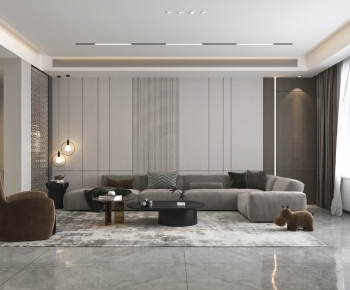 Modern A Living Room-ID:487440116